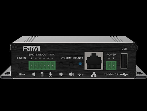 Fanvil PA3 Video Intercom & Paging Gateway, 2 SIP Lines, 1 Speaker interface and 1 microphone interface, Support USB or TF Card, Support POE Fanvil PA3 Video Intercom & Paging Gateway, 2 SIP Lines, 1 Speaker interface and 1 microphone interface, Support USB or TF Card, Support POE